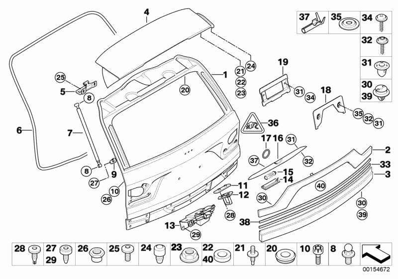 51137065607 - Genuine BMW Clip With Sealing Ring