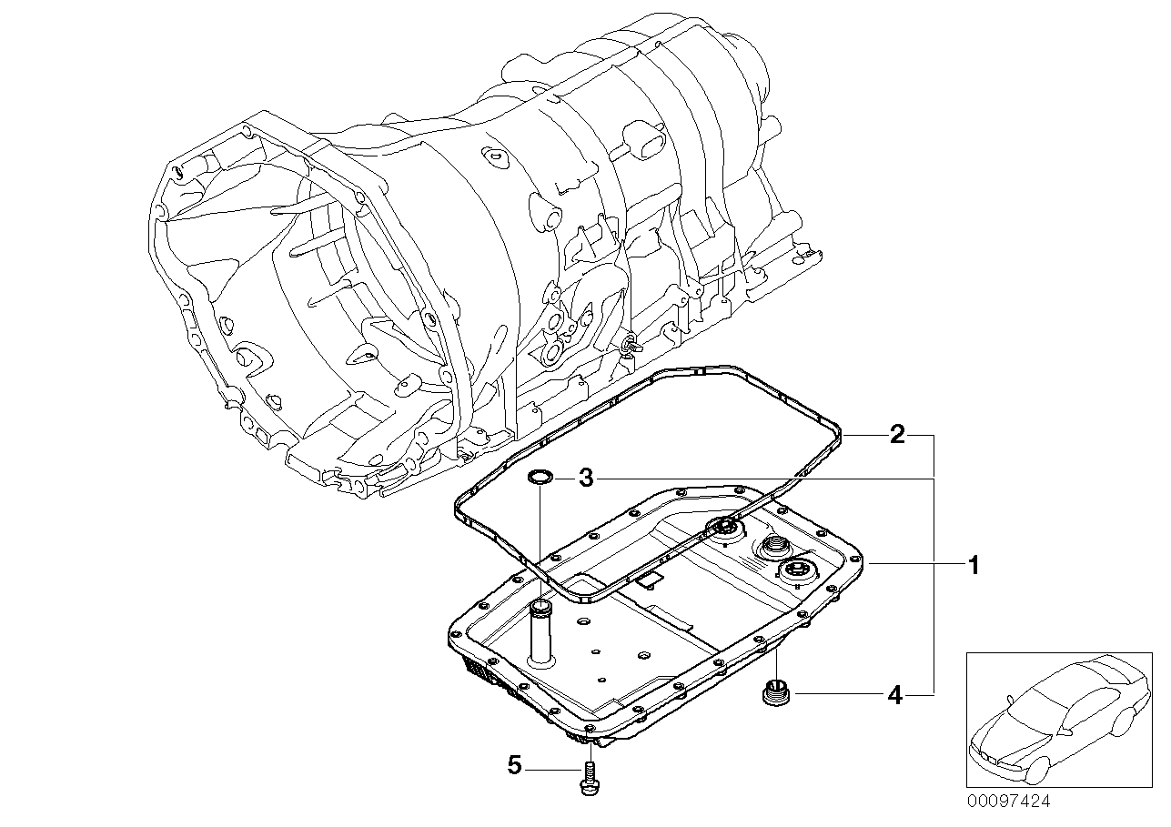 2009 BMW 650i Coupe(E63) Sump (GA6HP26Z)