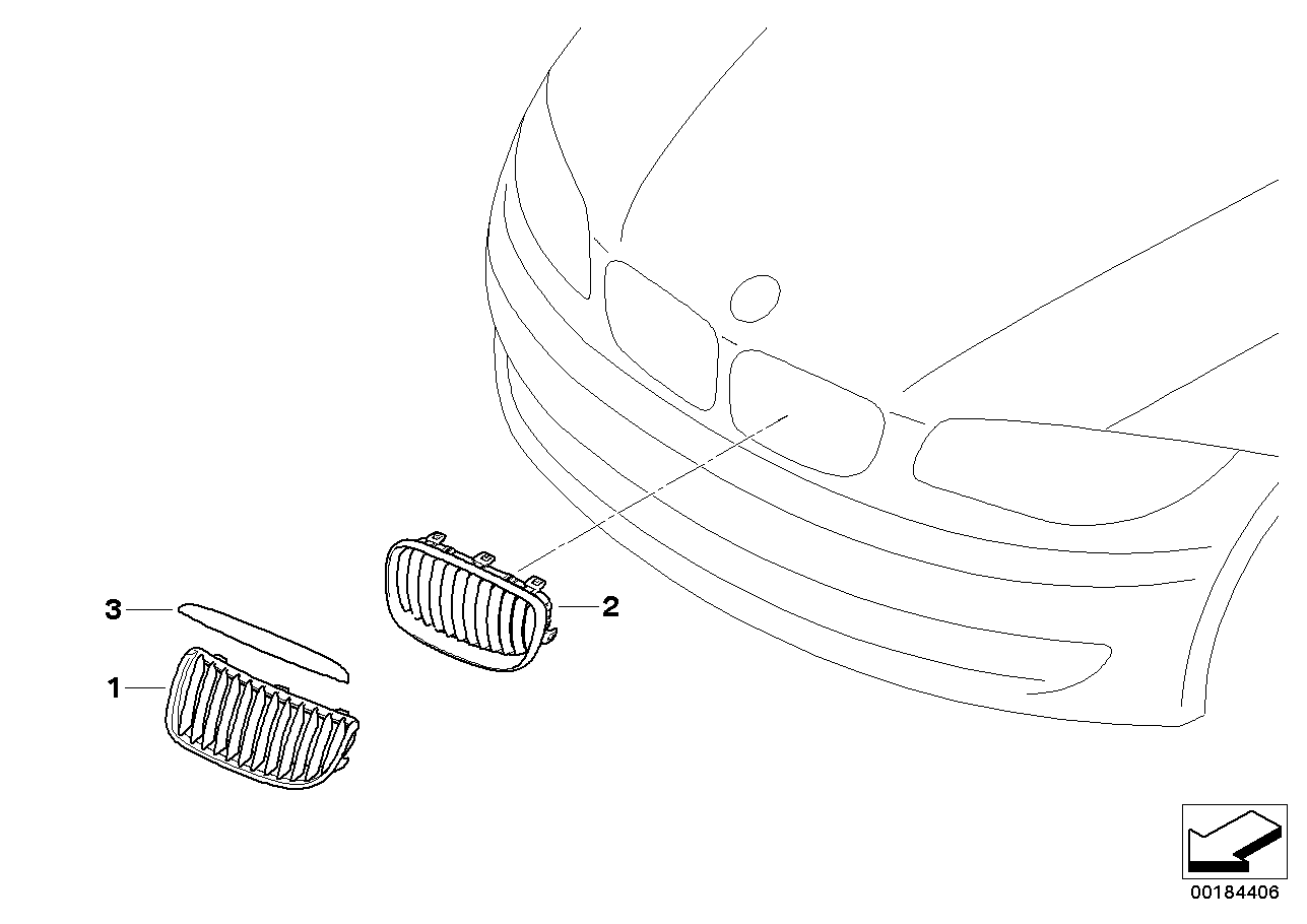 2013 BMW 328i Coupe N51 Engine(E92) Retrofitting For Ornamental Grille