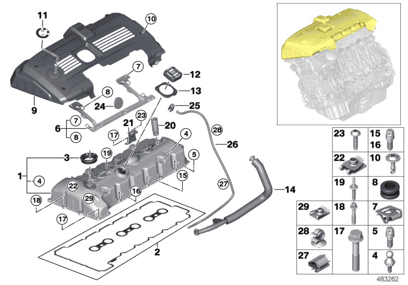 11127582245 - Genuine BMW Profile-Gasket