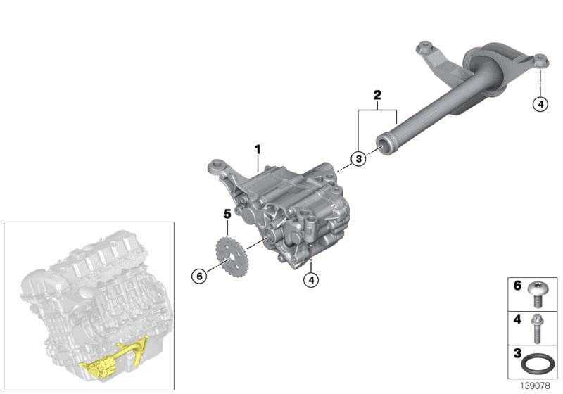 2008 BMW 328i Sedan N52 Engine(E90) Lubrication System / Oil Pump