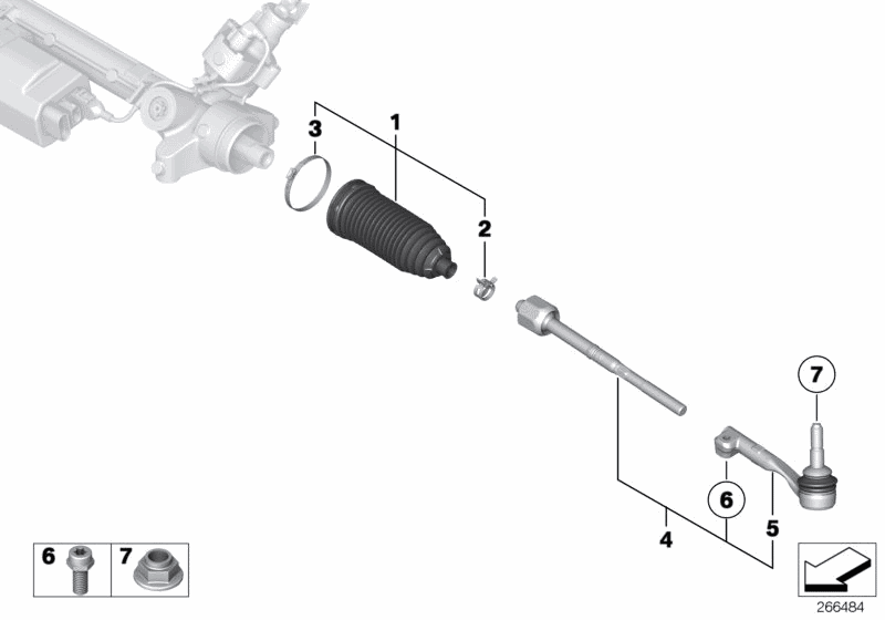 2013 BMW 328i Coupe N51 Engine(E92) Steering Linkage / Tie Rods