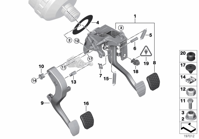 2013 BMW 328i Coupe N51 Engine(E92) Pedals With Return Spring