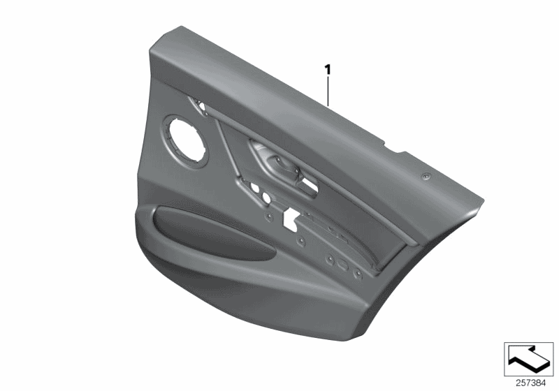 2016 BMW 328i N20 Engine(F30) Door Trim, Rear