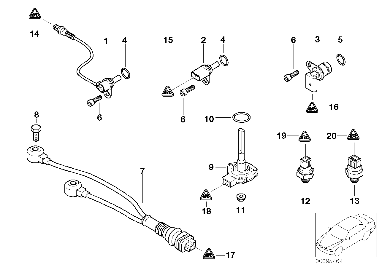 2003 Bmw 325ci Coupe M54 Engine E46 Sensors