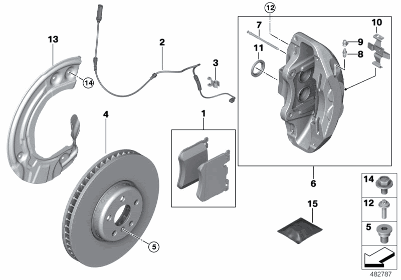 2019 BMW X4 M40i(G02) Front Wheel Brake - BMW Parts Deal