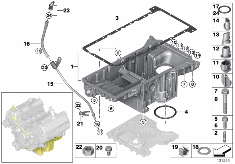 07119905893 Genuine BMW Hex Bolt With Washer