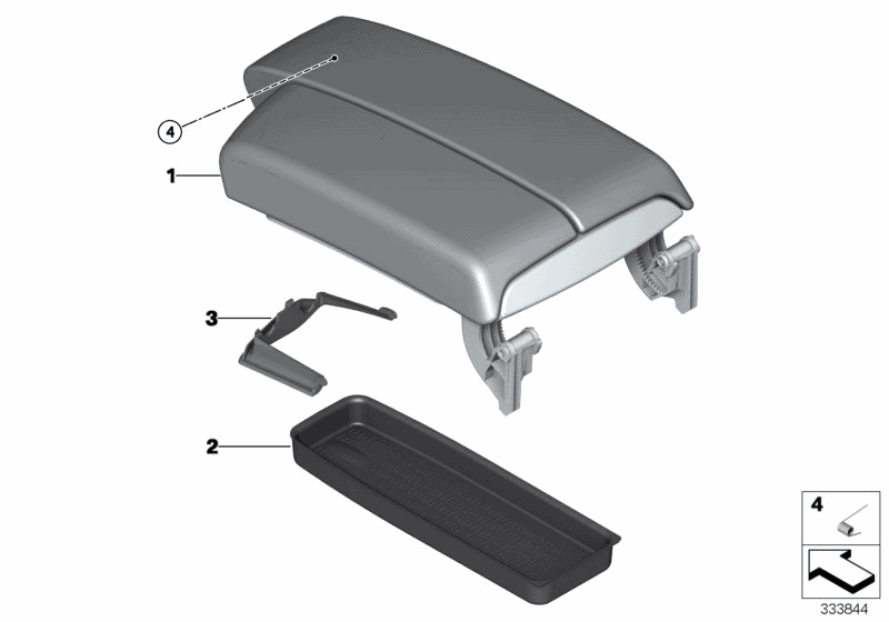 2013 BMW 328i Coupe N51 Engine(E92) Armrest, Centre Console