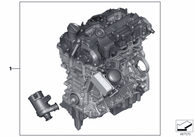 Short Engine - 2015 BMW 328i GT F34