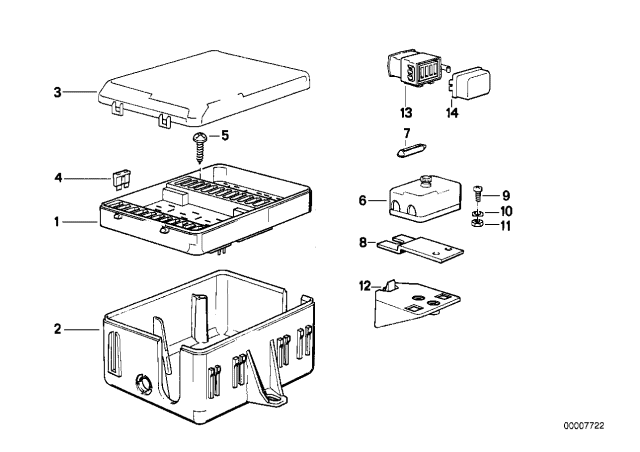 Fuse Box - 1989 BMW 325is Coupe(E30)