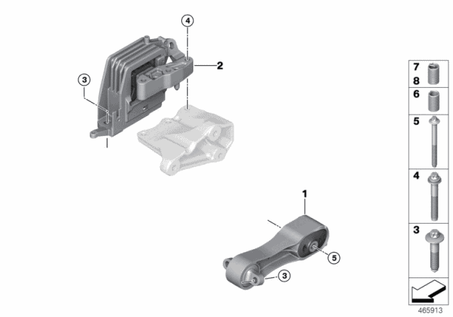 22116875630 Genuine BMW Engine Mount 22116875630-genuine-bmw-engine-mount