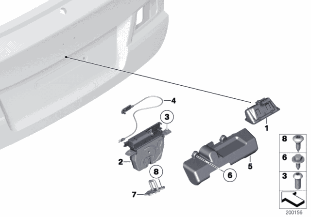 BMW X1 E84 3 Series F31 Tailgate Boot Catch Latch 7200511 BMW X1 E84 3 Series F31 Tailgate Boot Catch Latch 7200511