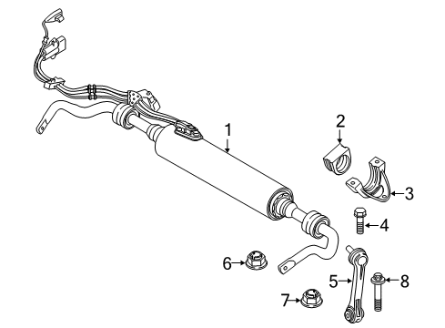 Active Stabilizer Rear Diagram for 37106886159