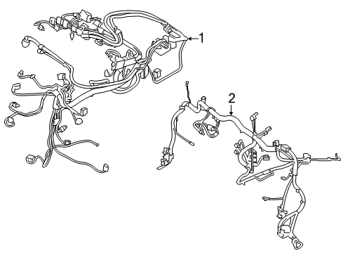 WIRING HARNESS, ENG. SENSORI Diagram for 12518742680