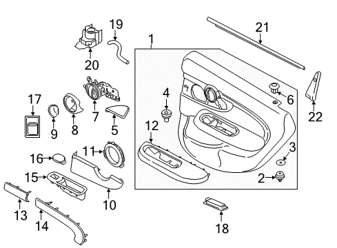 Trim, Speaker, Metal, Left Diagram for 51427414469
