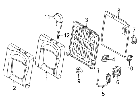 HEADREST LEATHER Diagram for 52207939739