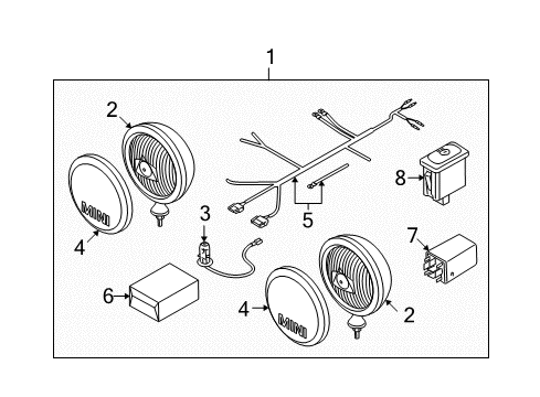 High Beam Diagram for 63120137303