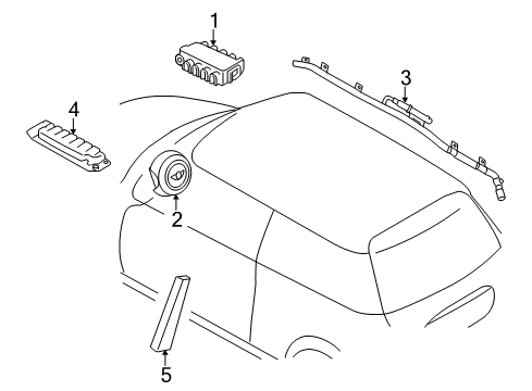 Head Airbag, Right Diagram for 72127376424