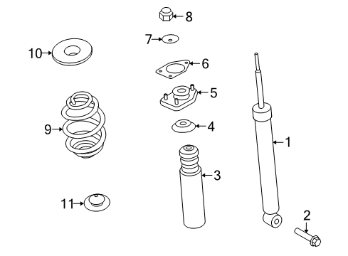 Barrel Spring Rear Diagram for 33536785084