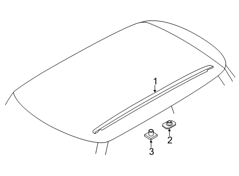 Roof Railing, Right Diagram for 51137480806