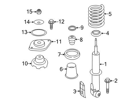 Rear Coil Spring Diagram for 33539806823