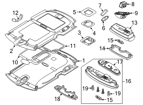 Handle Rear Left Diagram for 51167136029