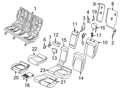 TRIM COVER, SEAT RAIL, INNER Diagram for 52207181835