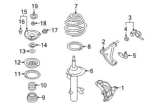 Front Coil Spring Diagram for 31336785865