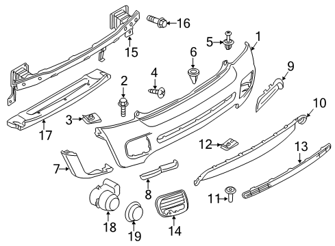 Cover Towing Hinge Diagram for 51120413254