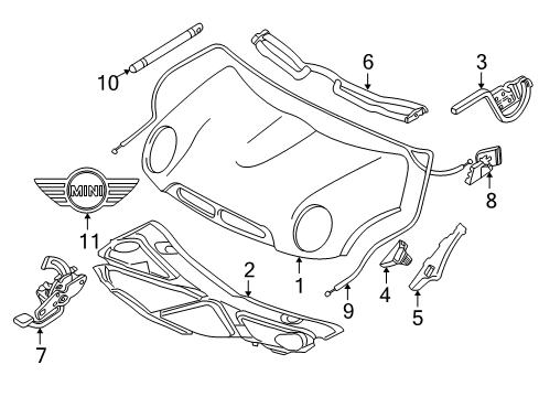 Hood Diagram for 41617067754