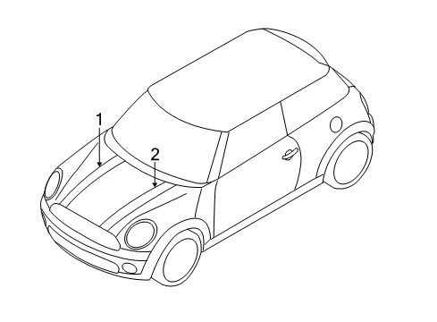 Decorative Strip Front Left Diagram for 51147365185