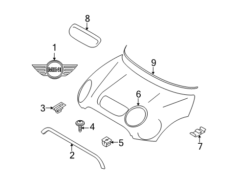 Air Inlet Trim In Chrome Diagram for 51142353882