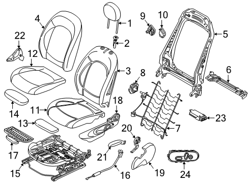 COVER THIGH SUPPORT Diagram for 52107939857