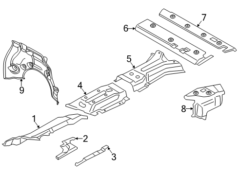 BMW 51485A04C02 HOLDER, REAR MUFFLER RIGHT 51485A04C02 BMW HOLDER, REAR MUFFLER RIGHT