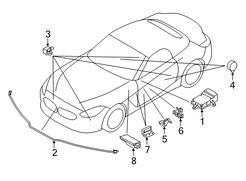 65775B448F9 BMW AIRBAG CONTROL UNIT