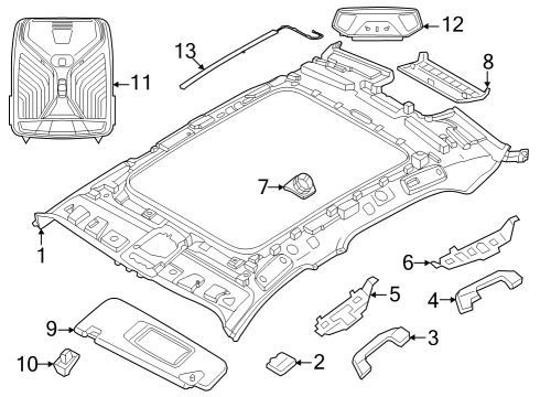BMW 61125A5BC57 WIRING HARNESS, ROOF 61125A5BC57 BMW WIRING HARNESS, ROOF
