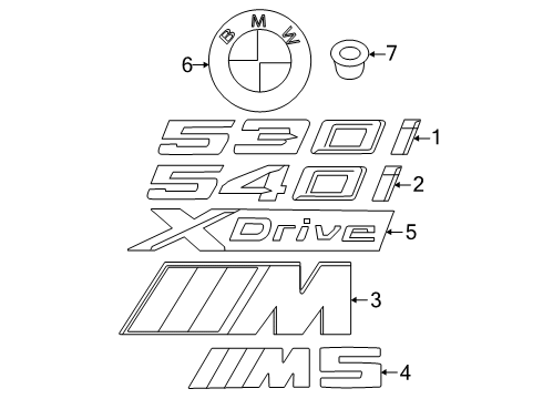 51145A67948 BMW Label