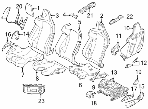 61125A1EAE8 BMW Wiring Set Seat Left