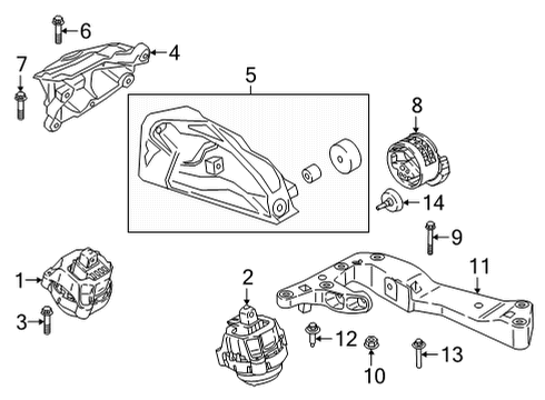 22118852972 BMW Engine Mount Right