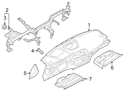 51459642213 BMW Instrument Panel Head-up Display