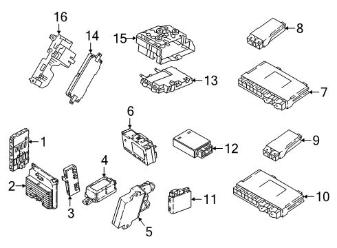 61425B3C944 BMW ECU FOR POWER CONTROL UNIT P