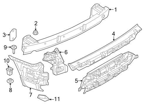 BMW 51125A3DAA0 BRACKET SET 51125A3DAA0 BMW BRACKET SET