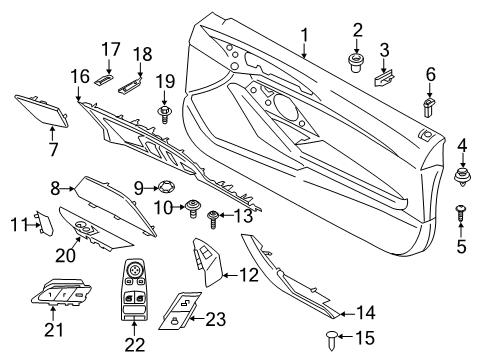 61317950056 BMW Switch Module Operating Unit