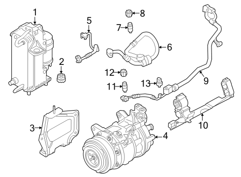 64525B31E57 BMW ELECTRIC A/C COMPRESSOR