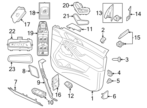 61315A7CB18 BMW Switch Module Operating Unit