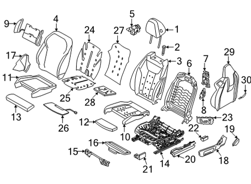 BMW 61125A0BA19 Wiring Set Seat Right 61125A0BA19 BMW Wiring Set Seat Right