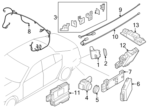 66205A24403 BMW ULTRASONIC SENSOR SPARKLING