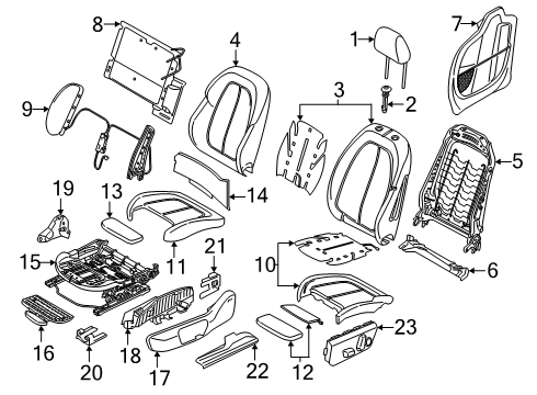 52107451414 BMW SEAT HEATER, SEAT CUSHION