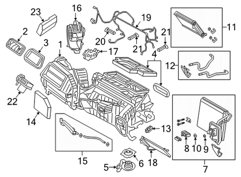 64115B70BF9 BMW CONTROL UNIT AIR CONDITIONIN