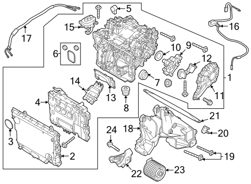 2022 BMW iX ELECTRICAL MACHINE ELECTRONI Diagram for 12365B39218